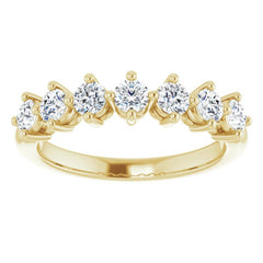 14K Yellow 3/4 CTW Natural Diamond Anniversary Band