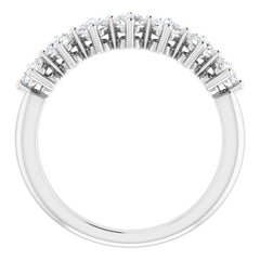 Platinum 3/4 CTW Natural Diamond Anniversary Band