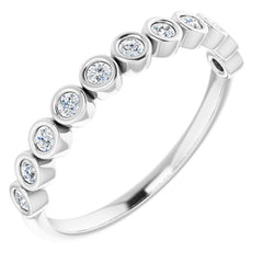 Platinum 1/5 CTW Natural Diamond Anniversary Band