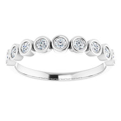 14K White 1/4 CTW Natural Diamond Anniversary Band