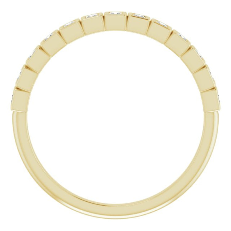 14K Yellow 1/6 CTW Natural Diamond Anniversary Band