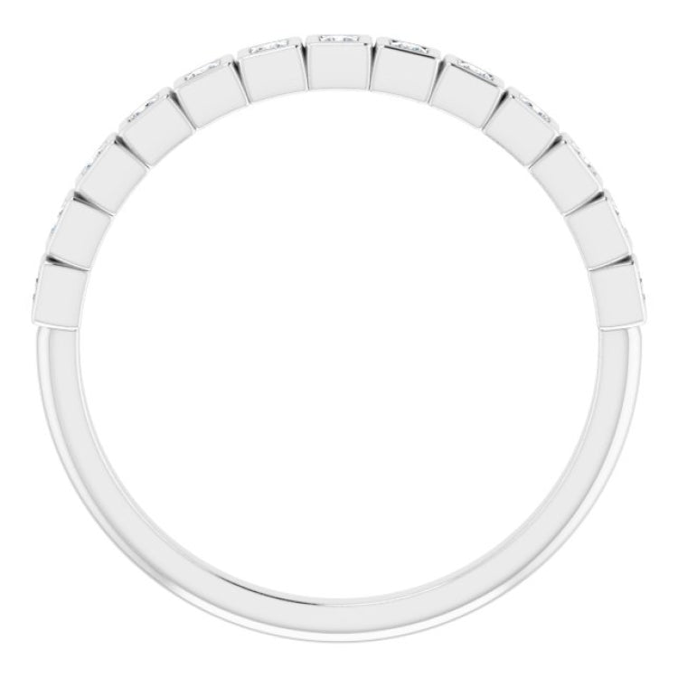 Platinum 1/6 CTW Natural Diamond Anniversary Band