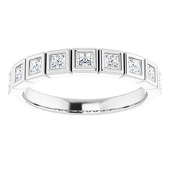 Platinum 5/8 CTW Natural Diamond Anniversary Band