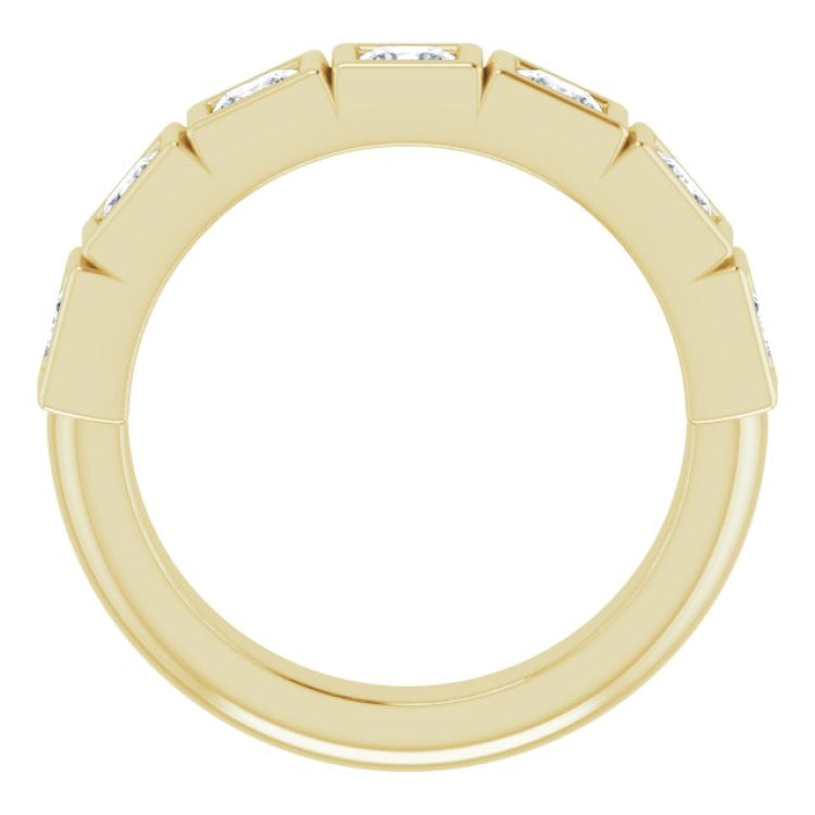 14K Yellow 1 1/8 CTW Natural Diamond Anniversary Band