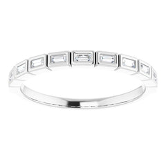 14K White 1/6 CTW Natural Diamond Anniversary Band