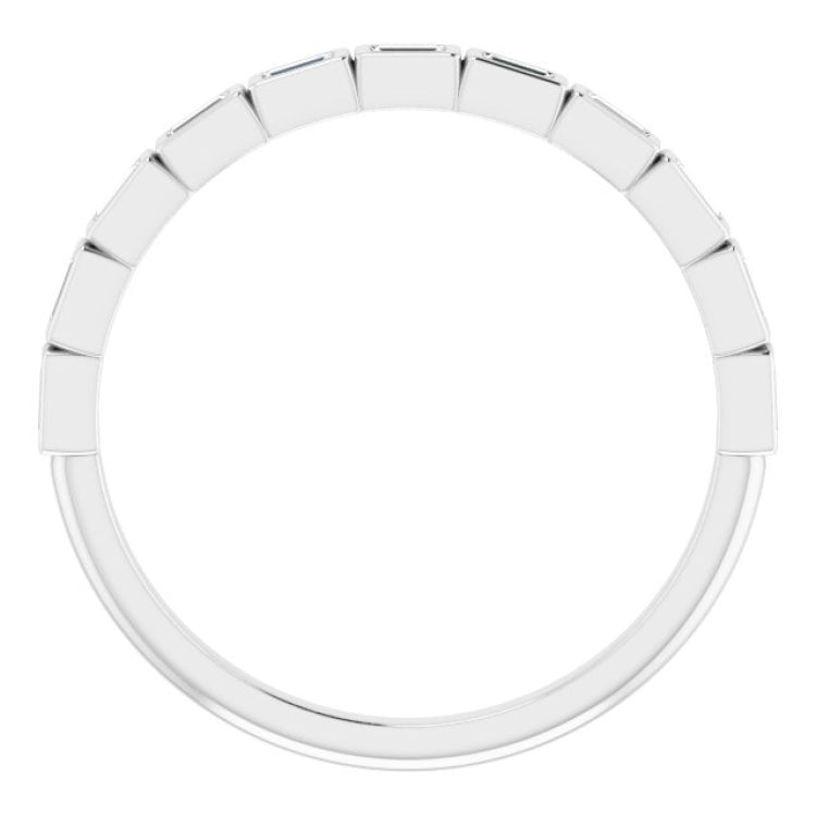 Platinum 1/6 CTW Natural Diamond Anniversary Band