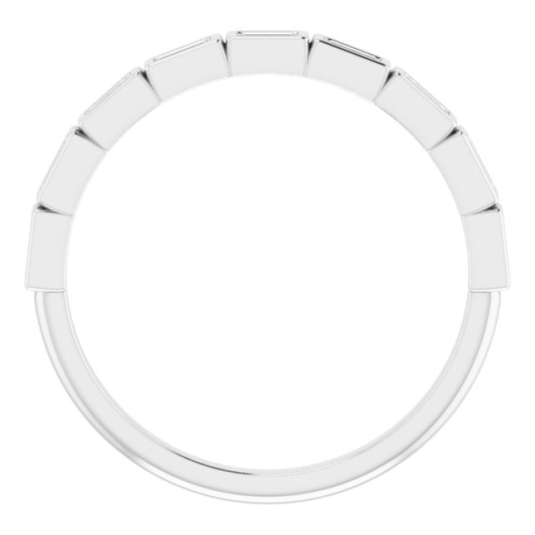 14K White 1/5 CTW Natural Diamond Anniversary Band