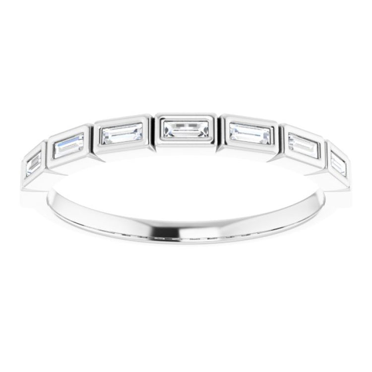 14K White 1/5 CTW Natural Diamond Anniversary Band