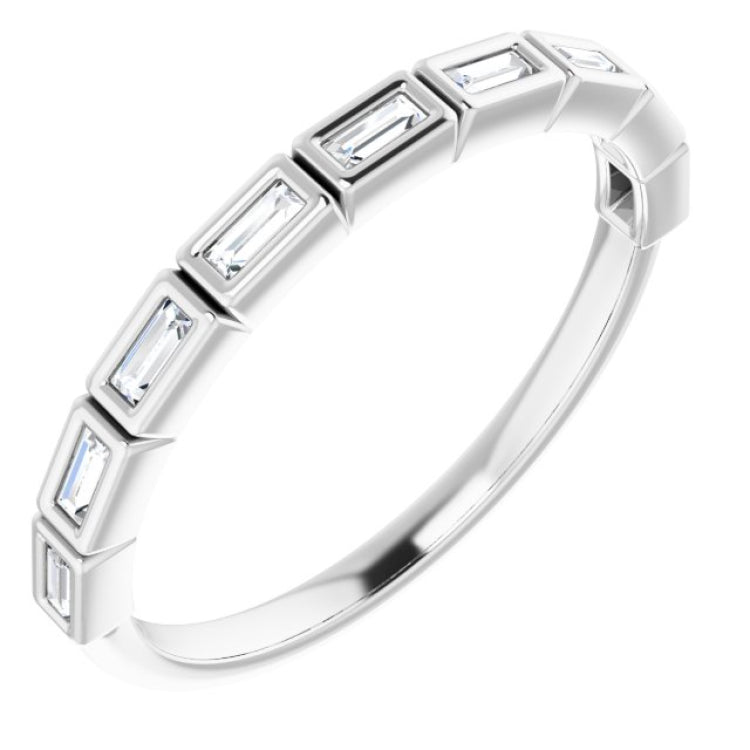 Platinum 1/5 CTW Natural Diamond Anniversary Band