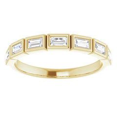 14K Yellow 1/4 CTW Natural Diamond Anniversary Band