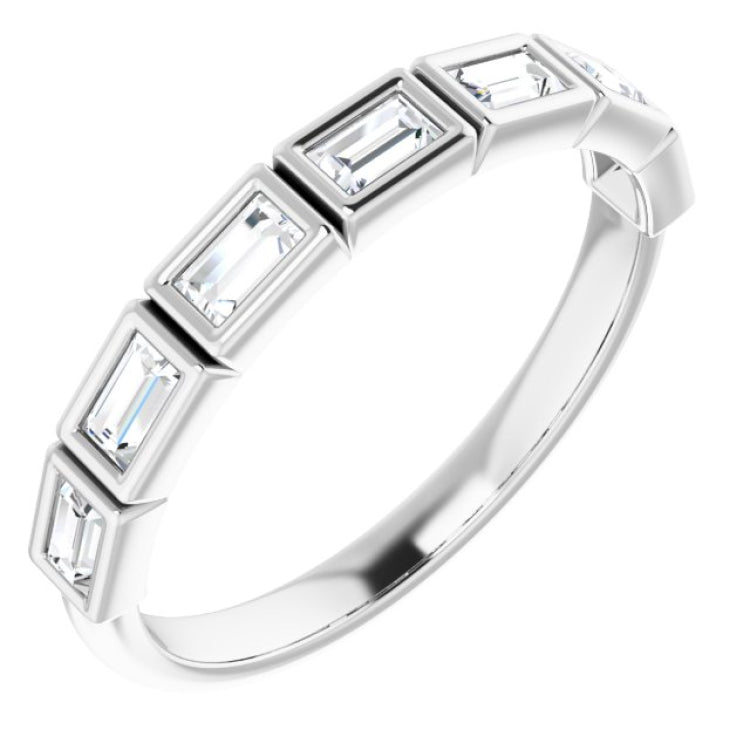 Platinum 1/4 CTW Natural Diamond Anniversary Band