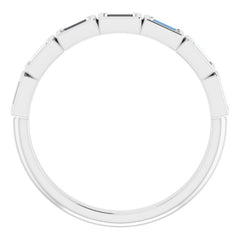 14K White 1/2 CTW Natural Diamond Anniversary Band