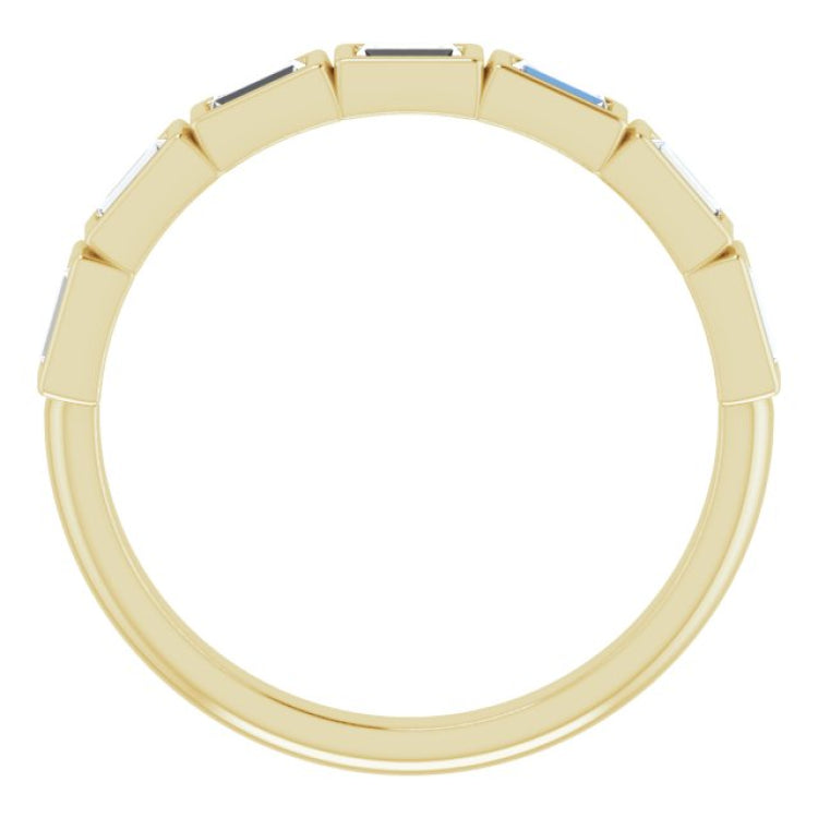 14K Yellow 1/2 CTW Natural Diamond Anniversary Band