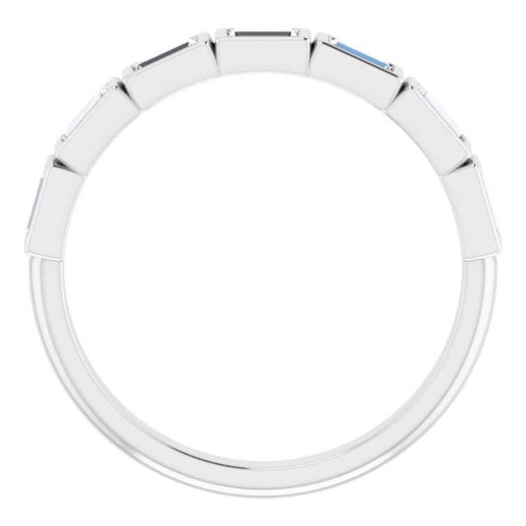 Platinum 1/2 CTW Natural Diamond Anniversary Band