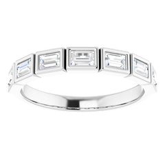 Platinum 1/2 CTW Natural Diamond Anniversary Band