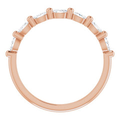 14K Rose 1/3 CTW Natural Diamond Anniversary Band