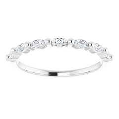 14K White 1/3 CTW Natural Diamond Anniversary Band