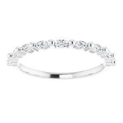 14K White 1/4 CTW Natural Diamond Anniversary Band
