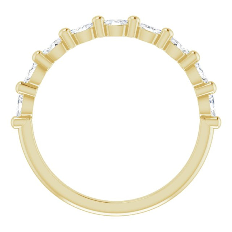 14K Yellow 1/4 CTW Natural Diamond Anniversary Band