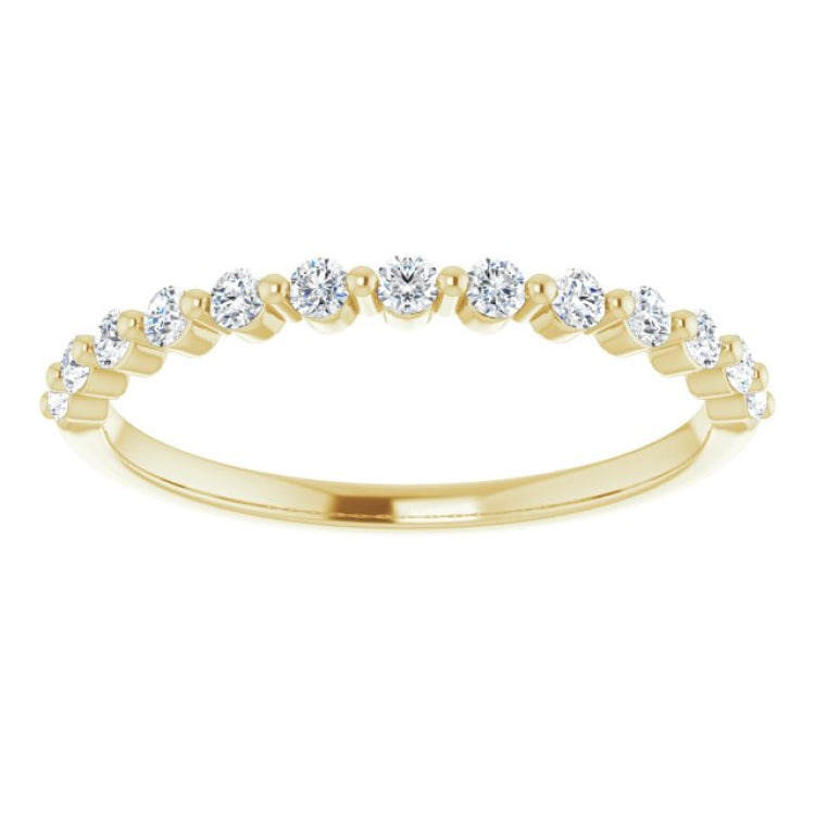 14K Yellow 1/5 CTW Natural Diamond Anniversary Band