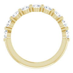 14K Yellow 9/10 CTW Natural Diamond Anniversary Band