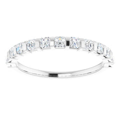 Platinum 5/8 CTW Natural Diamond Anniversary Band