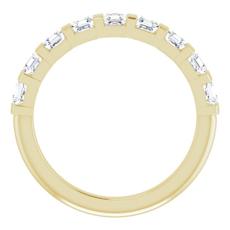 14K Yellow 9/10 CTW Natural Diamond Anniversary Band