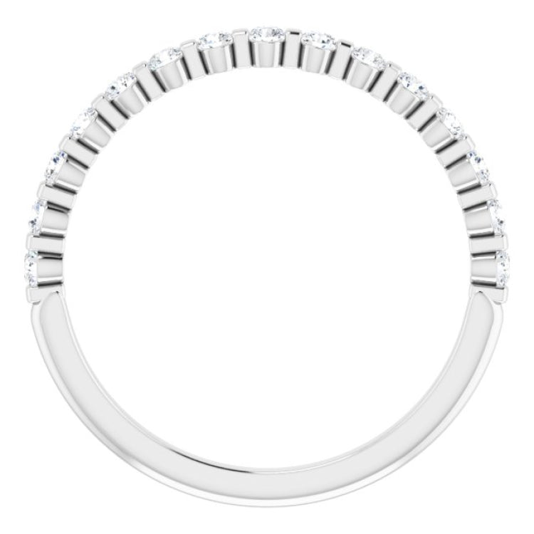 14K White 1/5 CTW Natural Diamond Anniversary Band