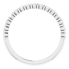 14K White 1/5 CTW Natural Diamond Anniversary Band