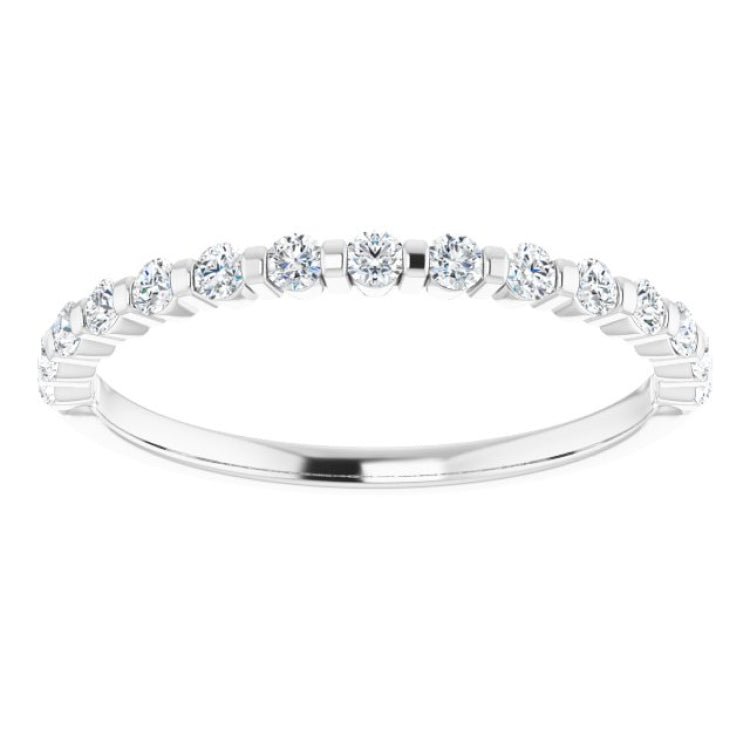 14K White 1/5 CTW Natural Diamond Anniversary Band