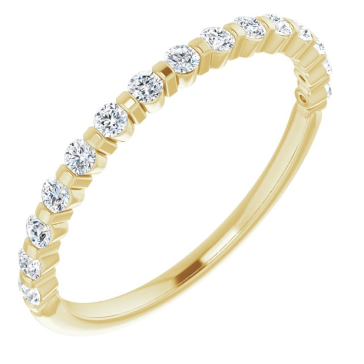 14K Yellow 1/5 CTW Natural Diamond Anniversary Band