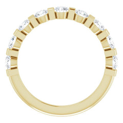 14K Yellow 9/10 CTW Natural Diamond Anniversary Band
