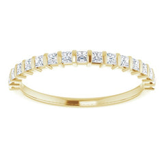 14K Yellow 3/8 CTW Natural Diamond Anniversary Band