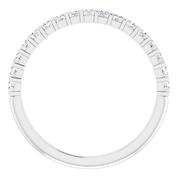 Platinum 3/8 CTW Natural Diamond Anniversary Band