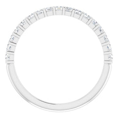 Platinum 3/8 CTW Natural Diamond Anniversary Band