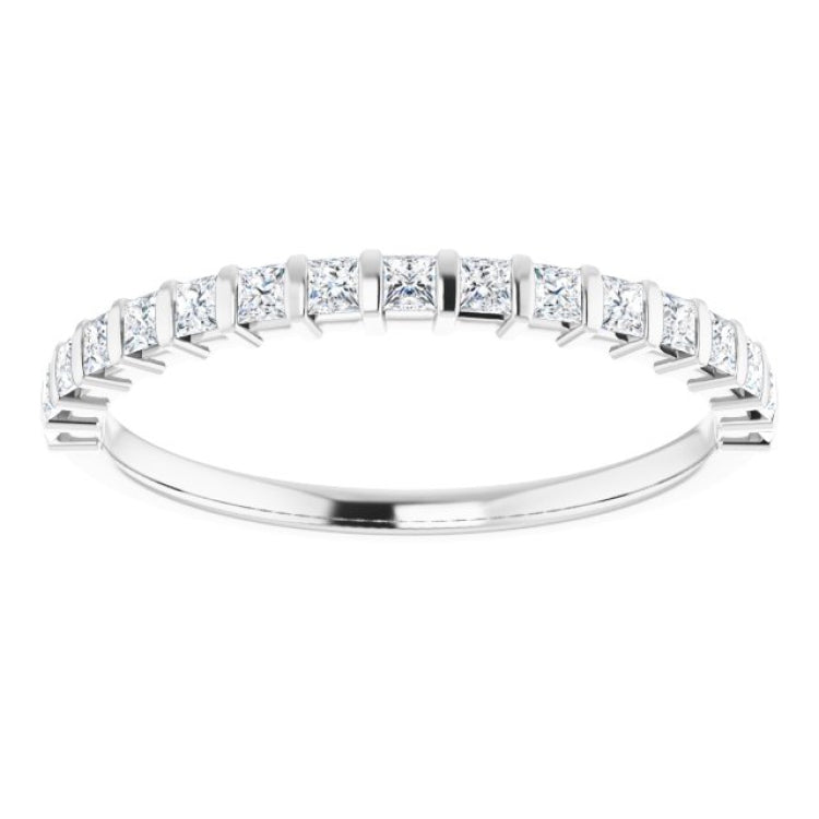 Platinum 3/8 CTW Natural Diamond Anniversary Band