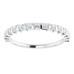 Platinum 1/2 CTW Natural Diamond Anniversary Band