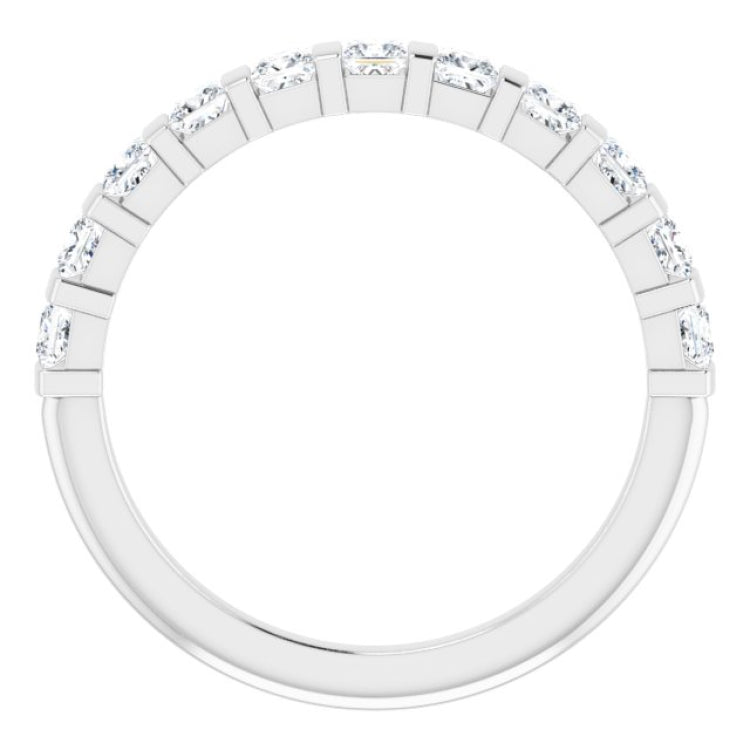 14K White 3/4 CTW Natural Diamond Anniversary Band