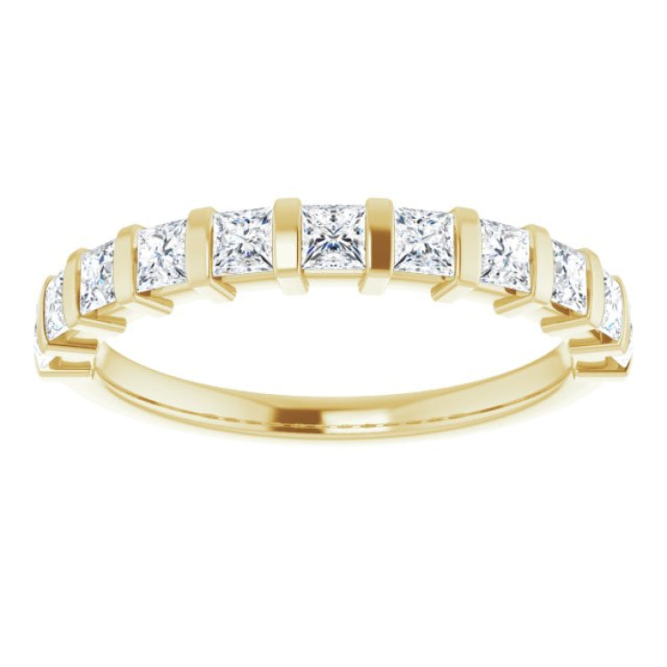 14K Yellow 3/4 CTW Natural Diamond Anniversary Band