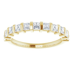 14K Yellow 3/4 CTW Natural Diamond Anniversary Band