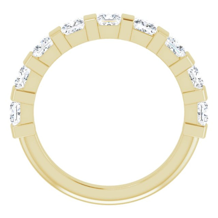 14K Yellow 1 3/8 CTW Natural Diamond Anniversary Band