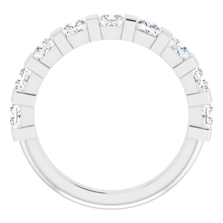Platinum 1 3/8 CTW Natural Diamond Anniversary Band