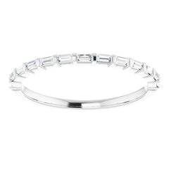 Platinum 1/5 CTW Natural Diamond Anniversary Band