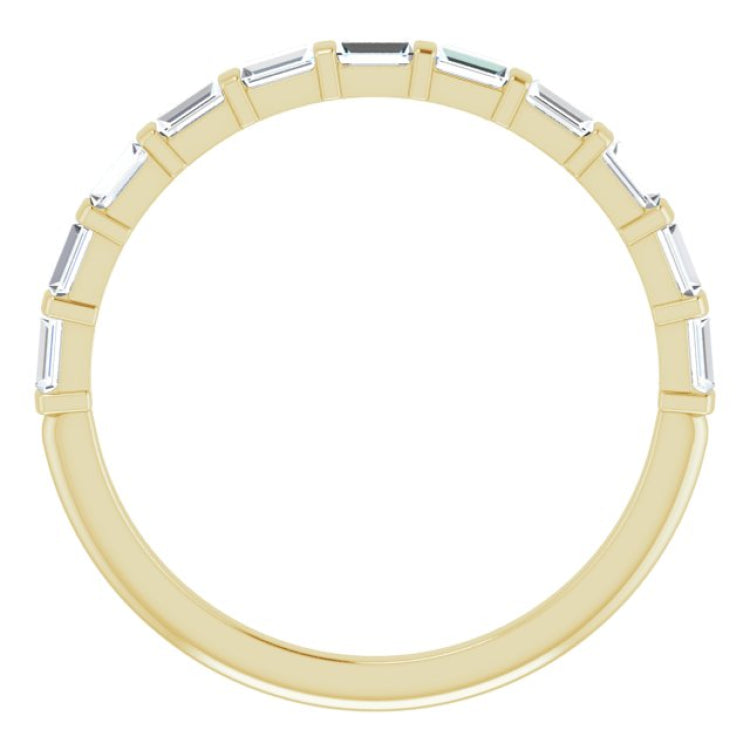 14K Yellow 1/5 CTW Natural Diamond Anniversary Band