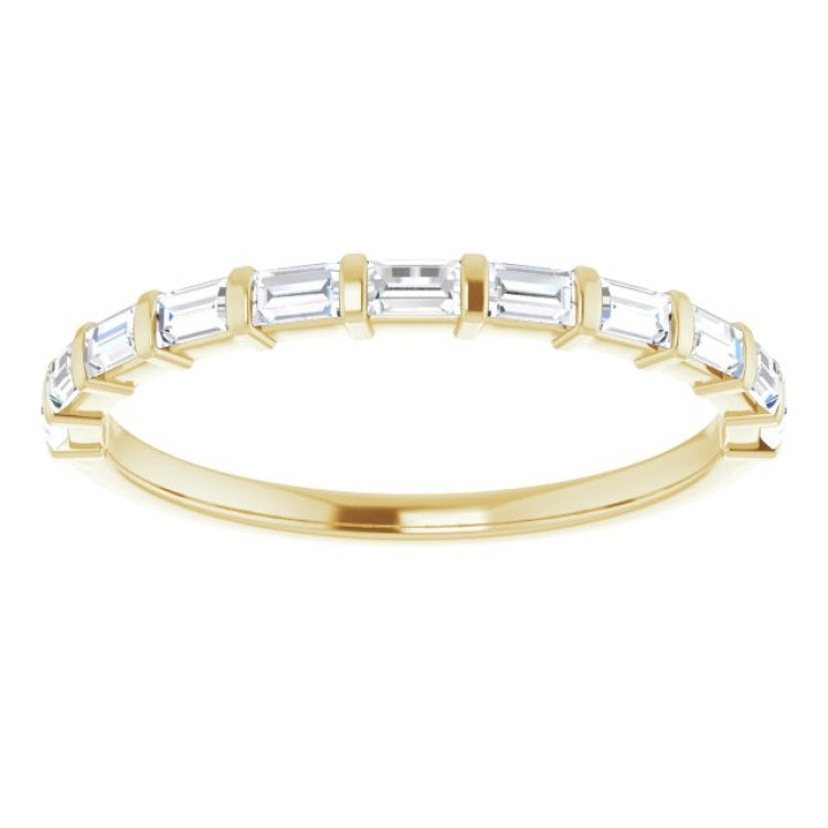 14K Yellow 1/5 CTW Natural Diamond Anniversary Band