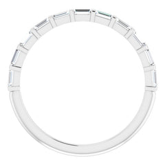 Platinum 1/5 CTW Natural Diamond Anniversary Band