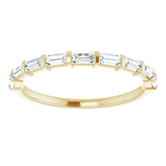 14K Yellow 3/8 CTW Natural Diamond Anniversary Band
