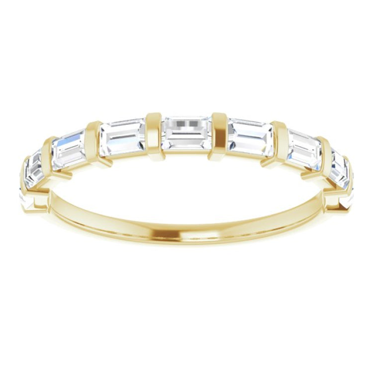 14K Yellow 5/8 CTW Natural Diamond Anniversary Band
