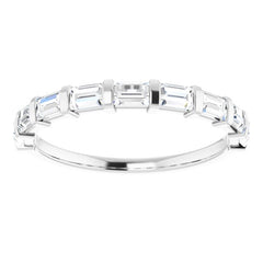 Platinum 5/8 CTW Natural Diamond Anniversary Band