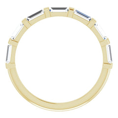 14K Yellow 5/8 CTW Natural Diamond Anniversary Band